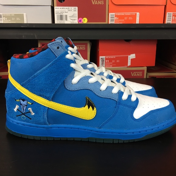 Nike Shoes | Nike Sb Dunk High Blue Ox Familia Tour Yellow Mens | Poshmark